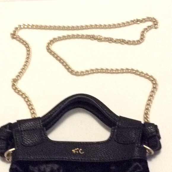 FOLEY AND CORINNA BLACK CRUSHED VELVET MINI BAG - Picture 4 of 6